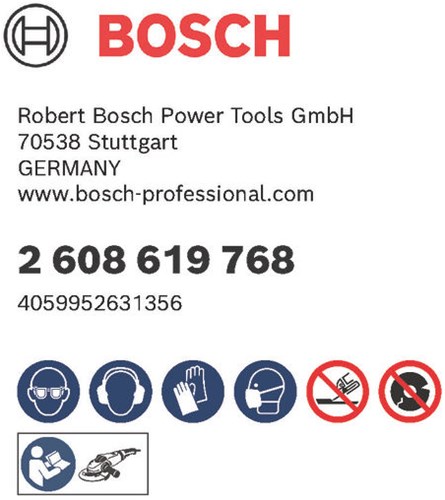 Bosch accessoires disque à tronçonner standard métal 125x1x22,23 - 2608619768