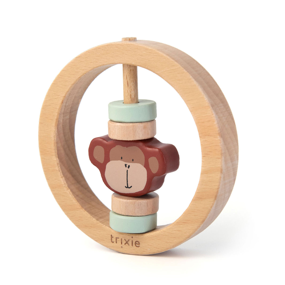 Trixie Wooden hochet autour de M. Monkey