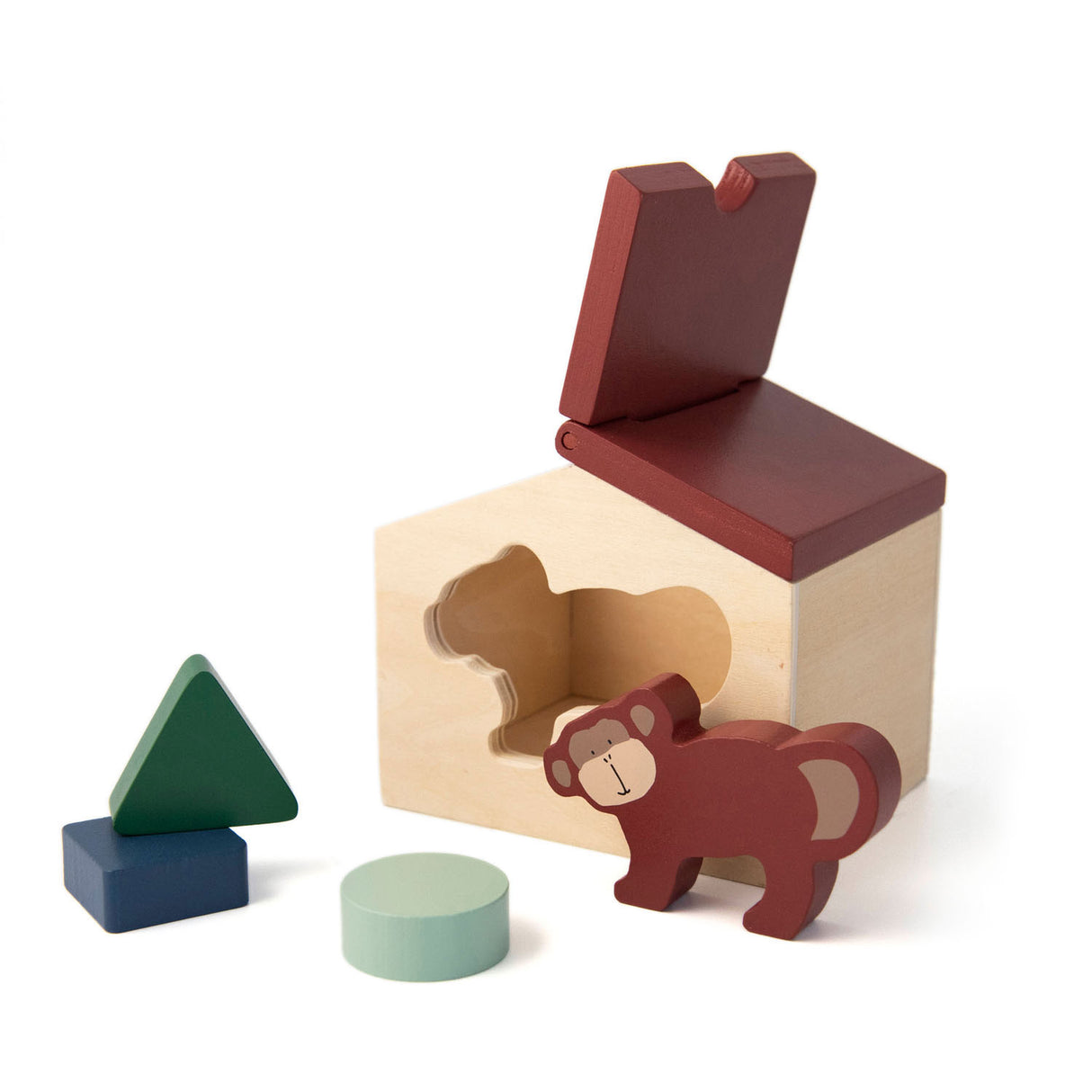 Trixie Wooden House avec des blocs M. Monkey