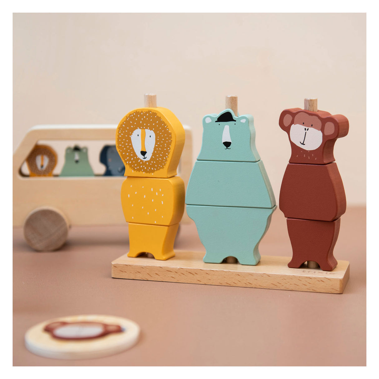Trixie Wooden Stack d'animaux de puzzle