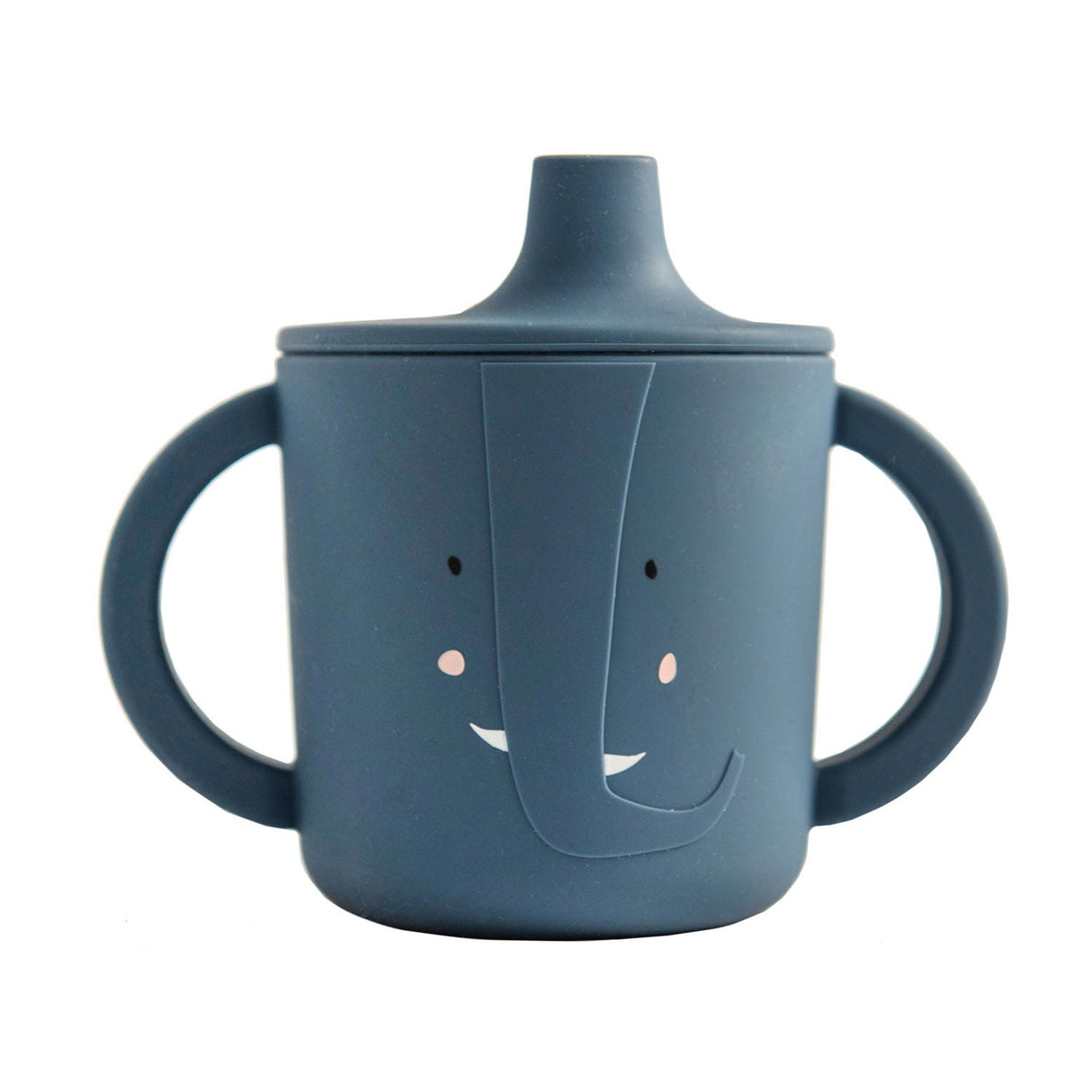 Gobelet Trixie - Mme. éléphant - gobelet pour bébé - gobelet anti-déversement - pour bébés à partir de 4 mois - en silicone - passe au lave-vaisselle