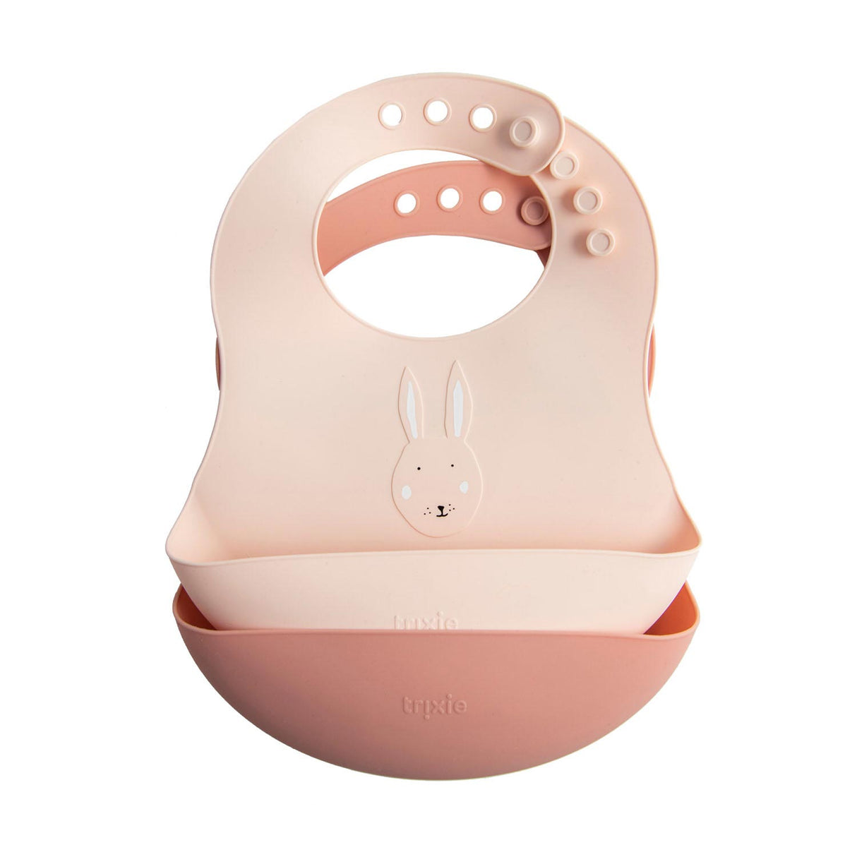 Bavoir en silicone Trixie - Mme. lapin, 2 pcs.