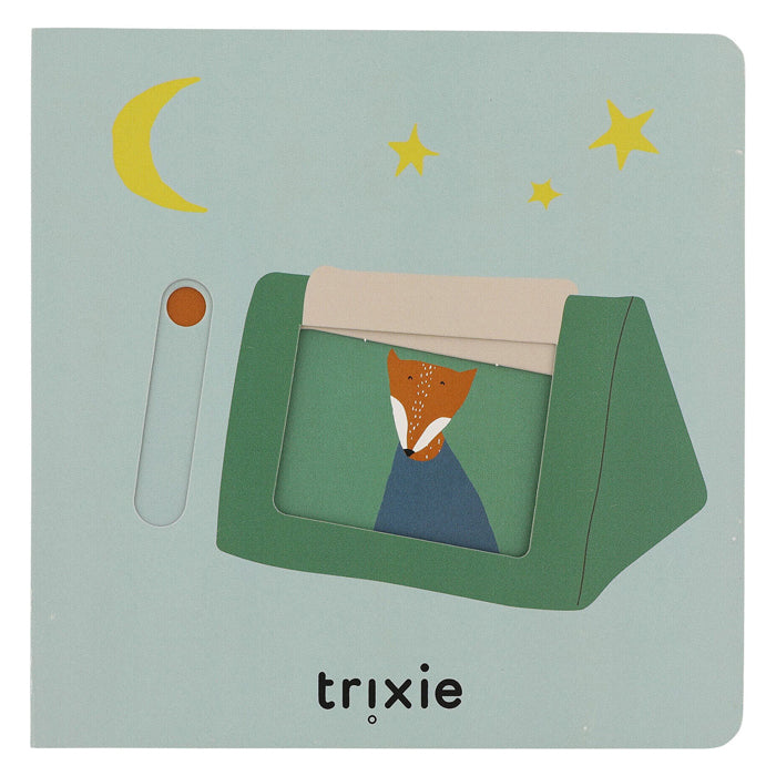 Bavoir Trixie - mr. lion - tissu éponge doux - 100% coton biologique - avec boutons-pression - jaune