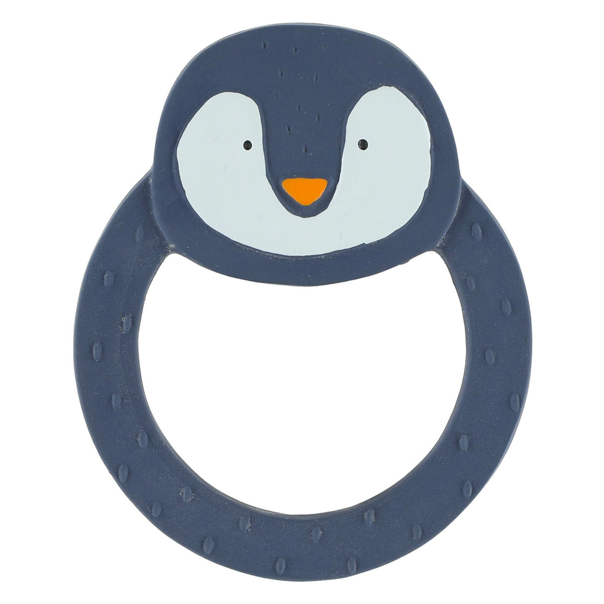 Trixie Natural Rubber Round Bijtring - M. Penguin