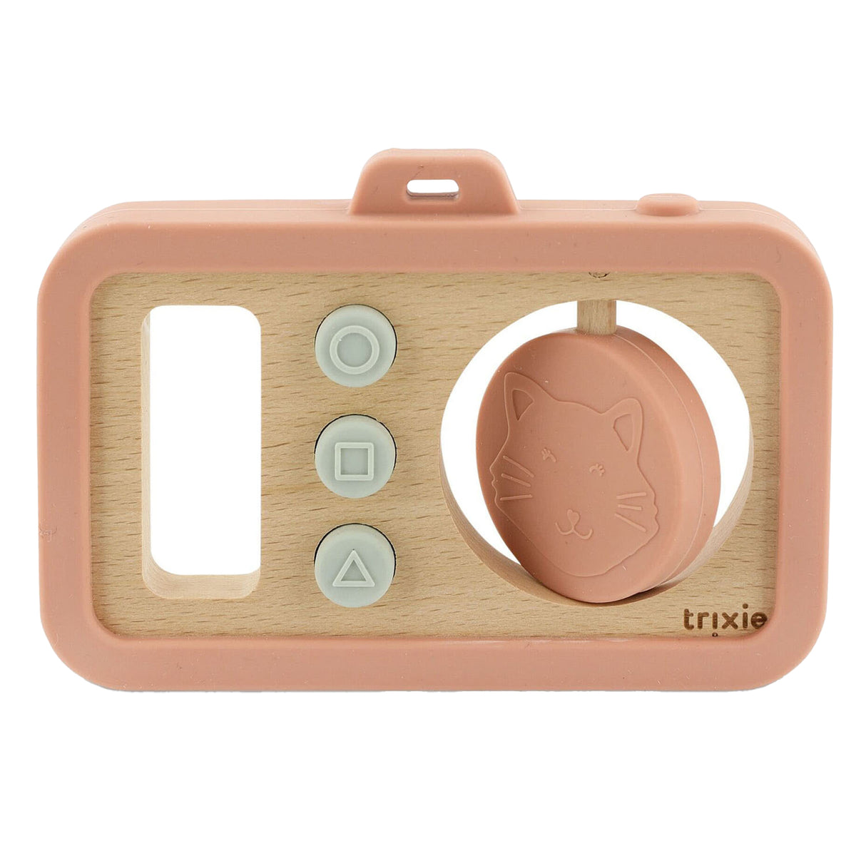 Caméra bébé en bois et silicone Trixie - Mme. chat