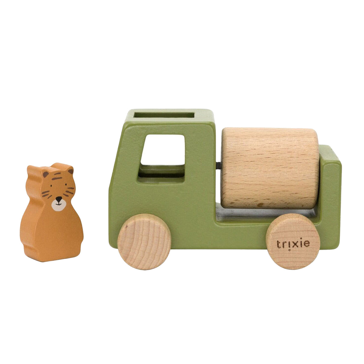 Camions animaux en bois Trixie, 4 pièces.