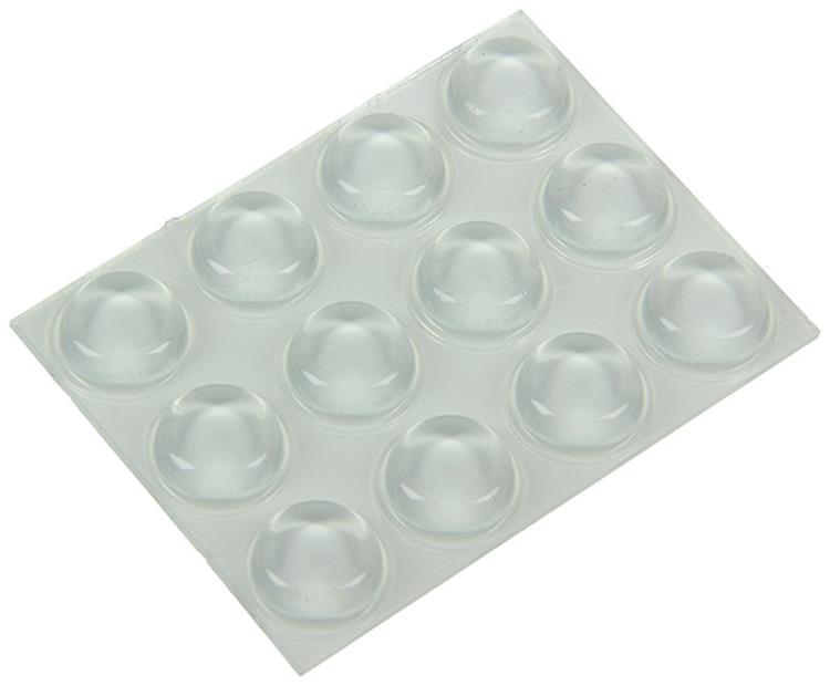 Mack 1047659 - geluidsdemper zelfklevend transparant ø 13 mm 12 st pcs | 12 stuks