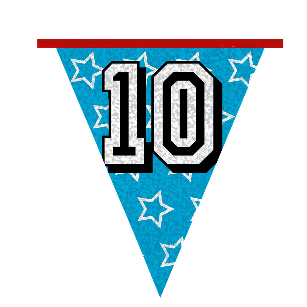 Ligne de drapeau holographique Boland 10 ans 8 mètres