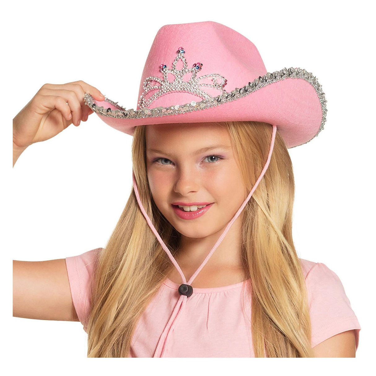 Chapeau pour enfants Boland rose scintillant