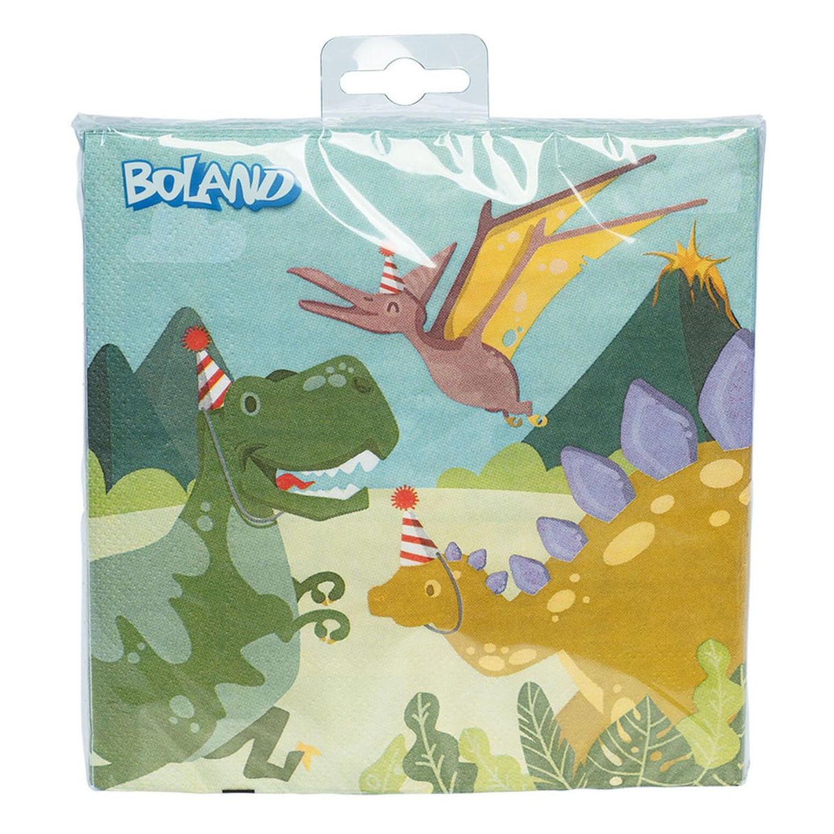 Boland serviettes fête dinosaure, 33x33cm