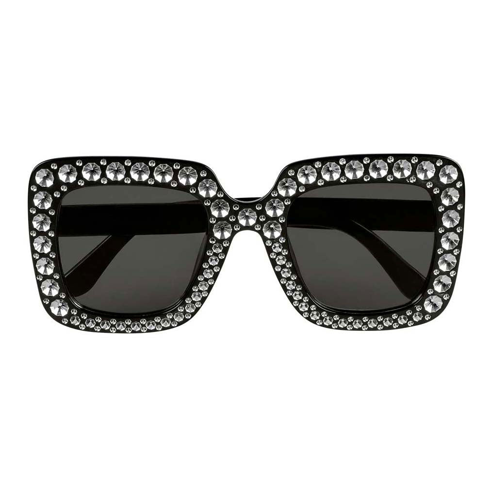 Boland lunettes de fête bling bling noir