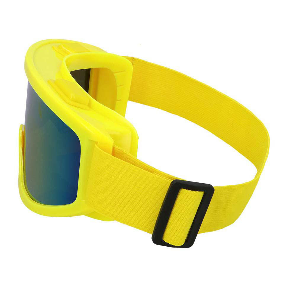 Boland party lunettes de ski jaune fluo