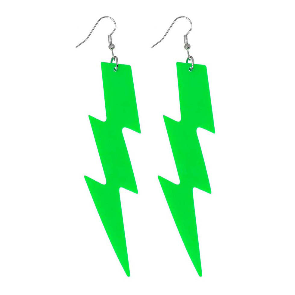 Boucles d'oreilles Boland flash vert fluo