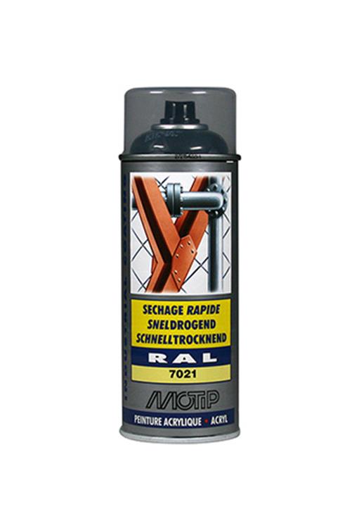 Motip industriel ral7021, bidon 400 ml.