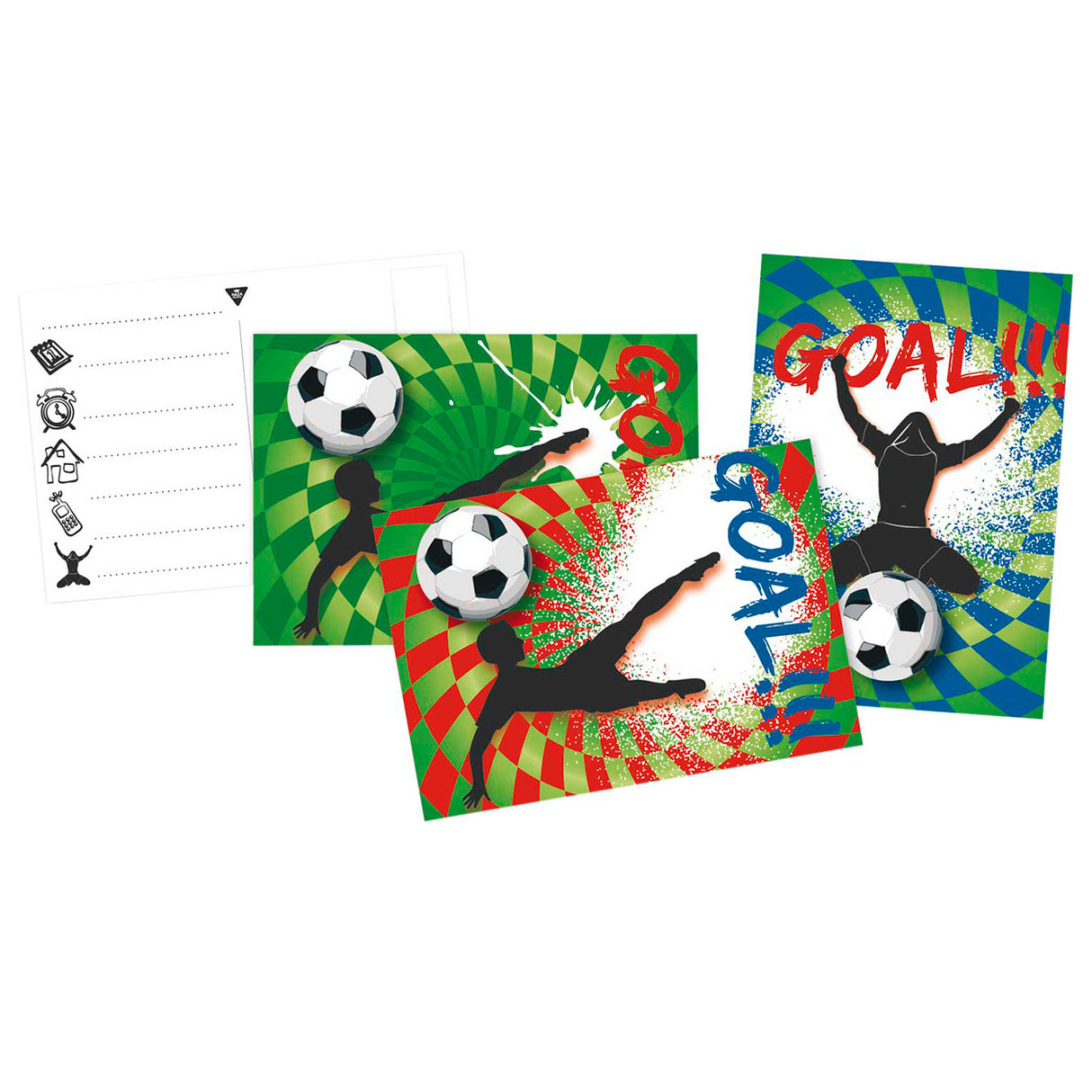 Objectif d'invitations Haza avec barbe, 6 pcs.