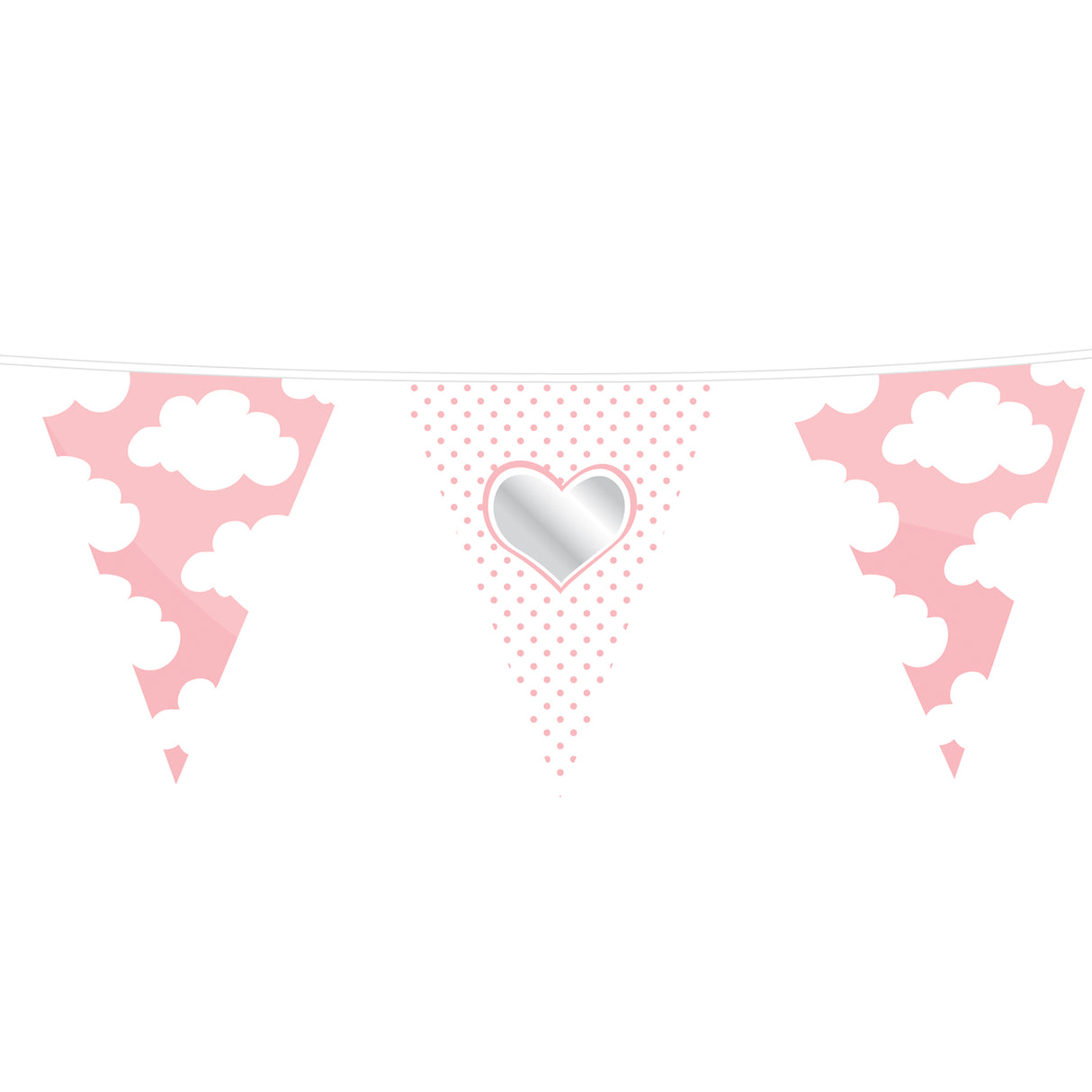 Ligne de drapeau Haza barbe blanche bébé fille, 10mtr.