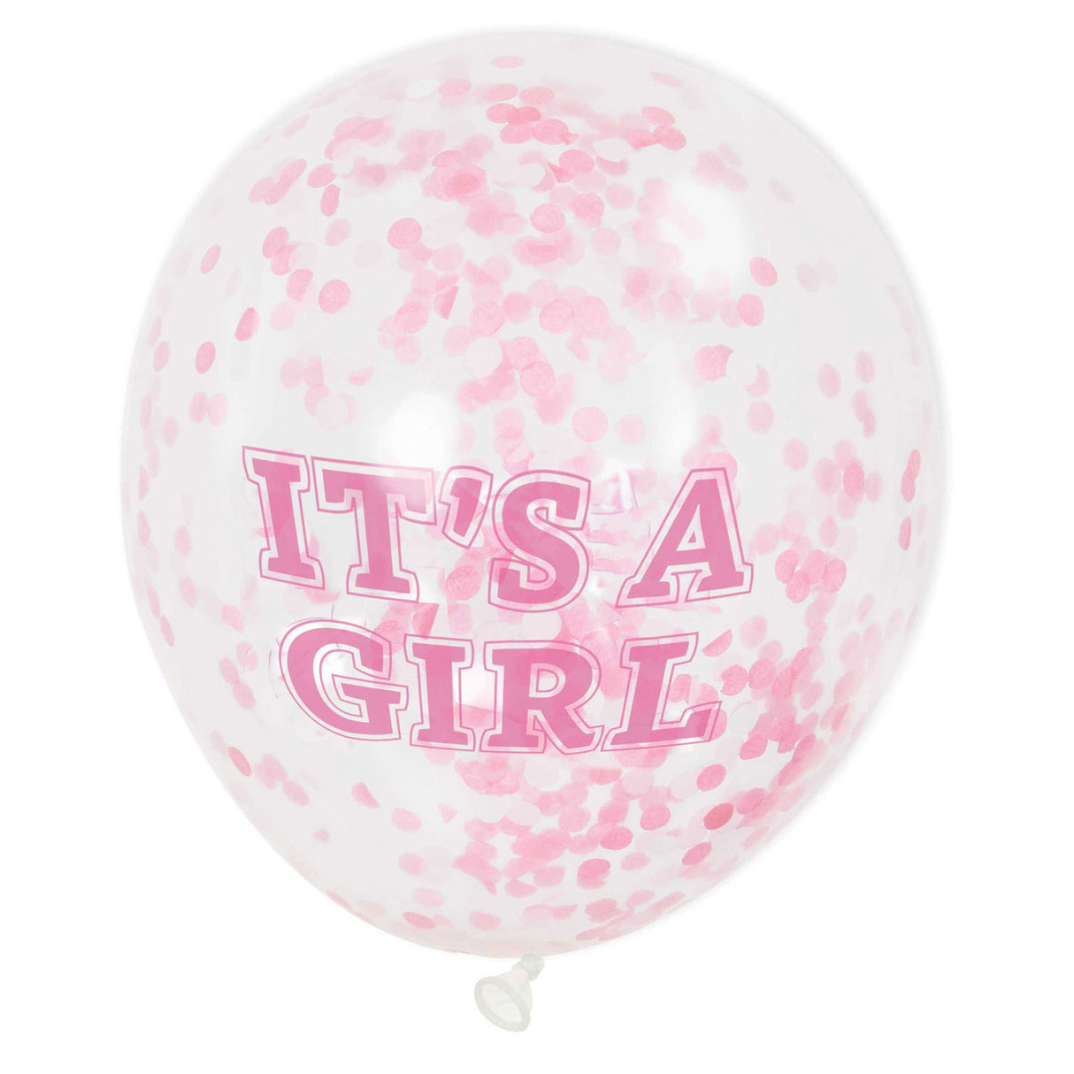 Haza ballons confettis barbe blanche fille, 6 pcs.