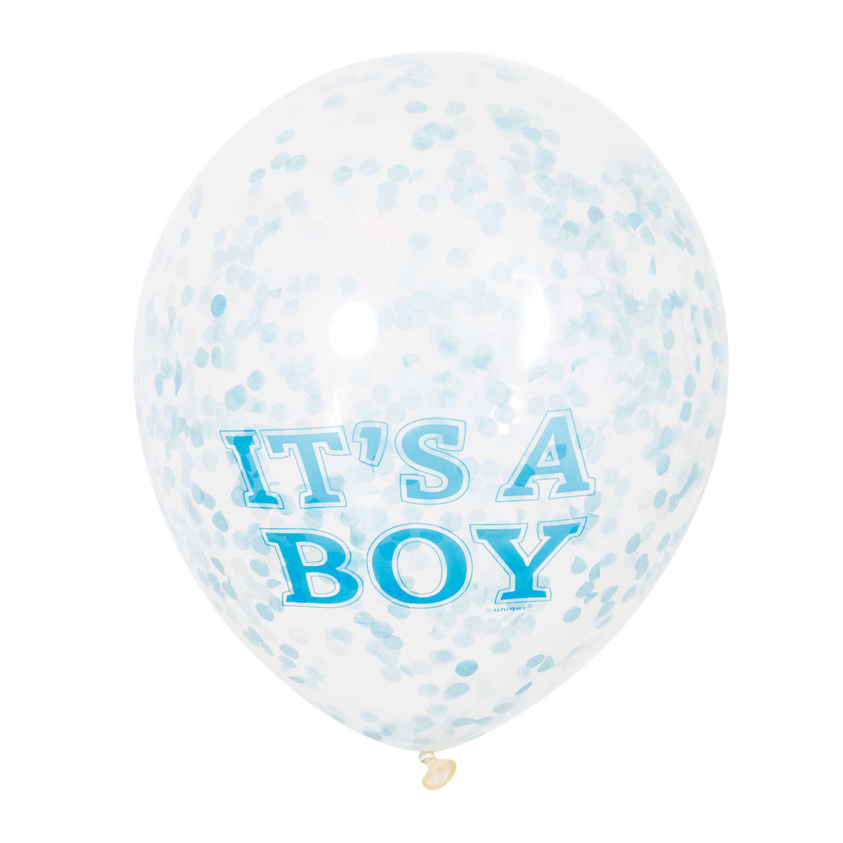 Haza ballons confettis barbe blanche garçon, 6 pcs.