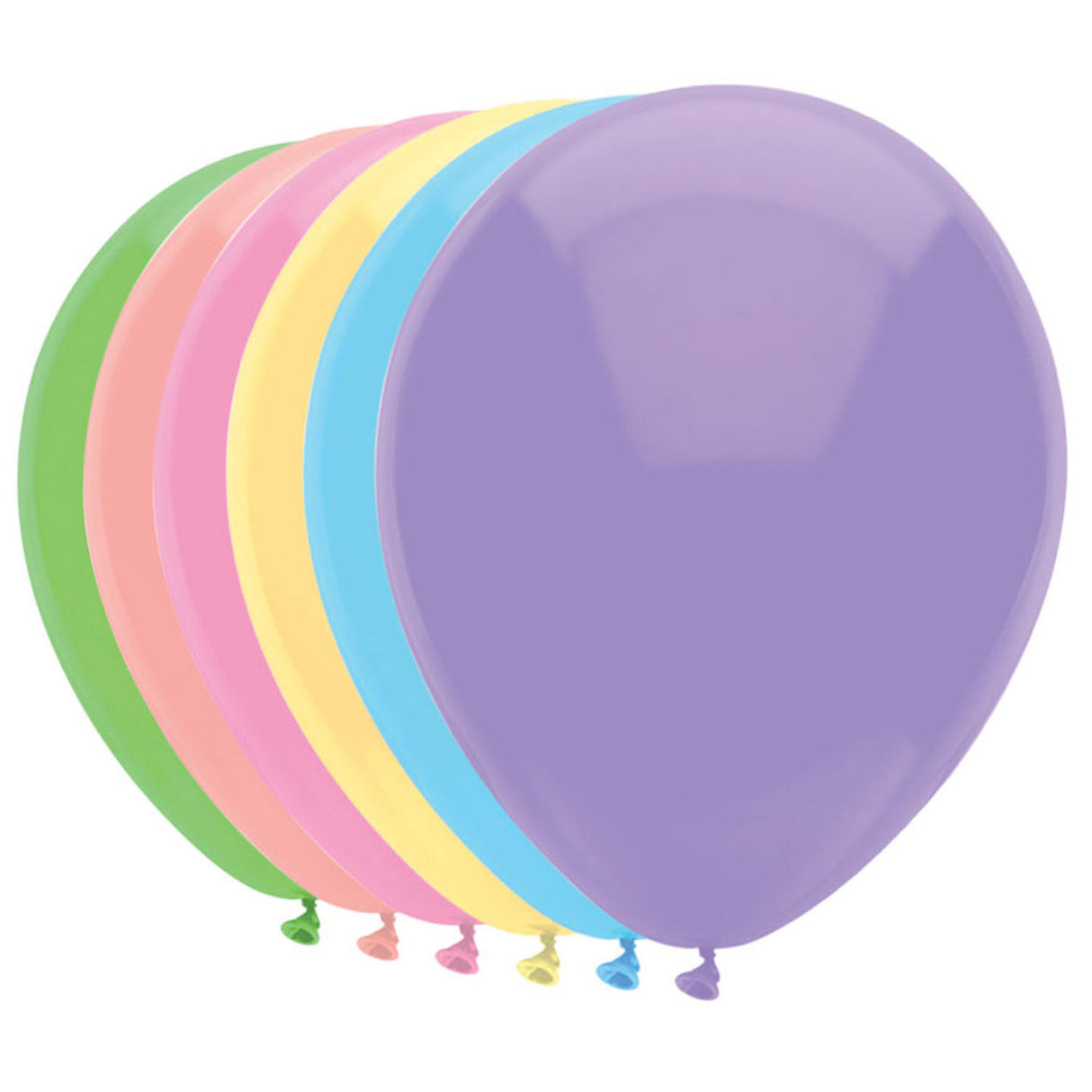 Ballons à barbe blanche Haza pastel, 10 pcs.