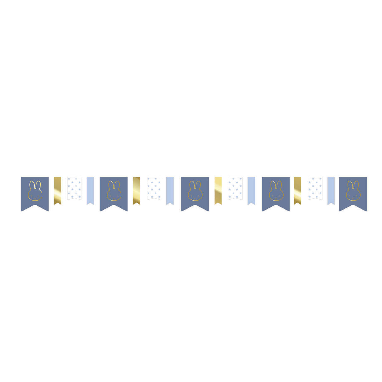 Guirlande miffy barbe blanche Haza bleue, 4mtr.