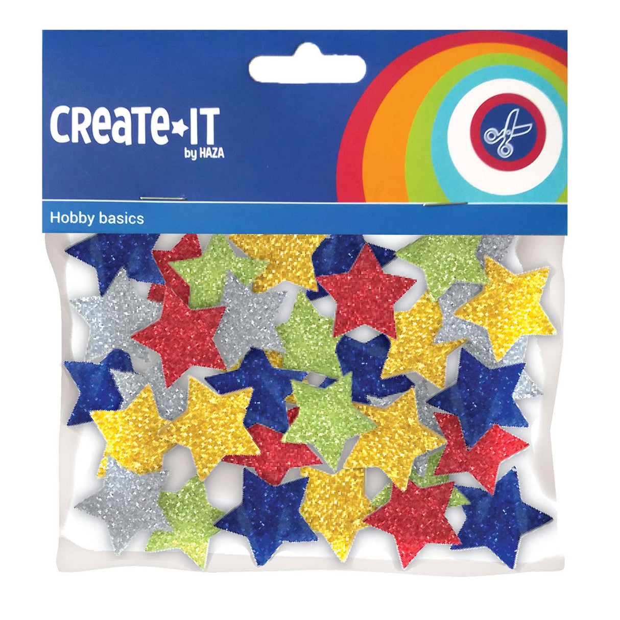 Creat-it mousse mélange d'étoiles paillettes 54 pièces