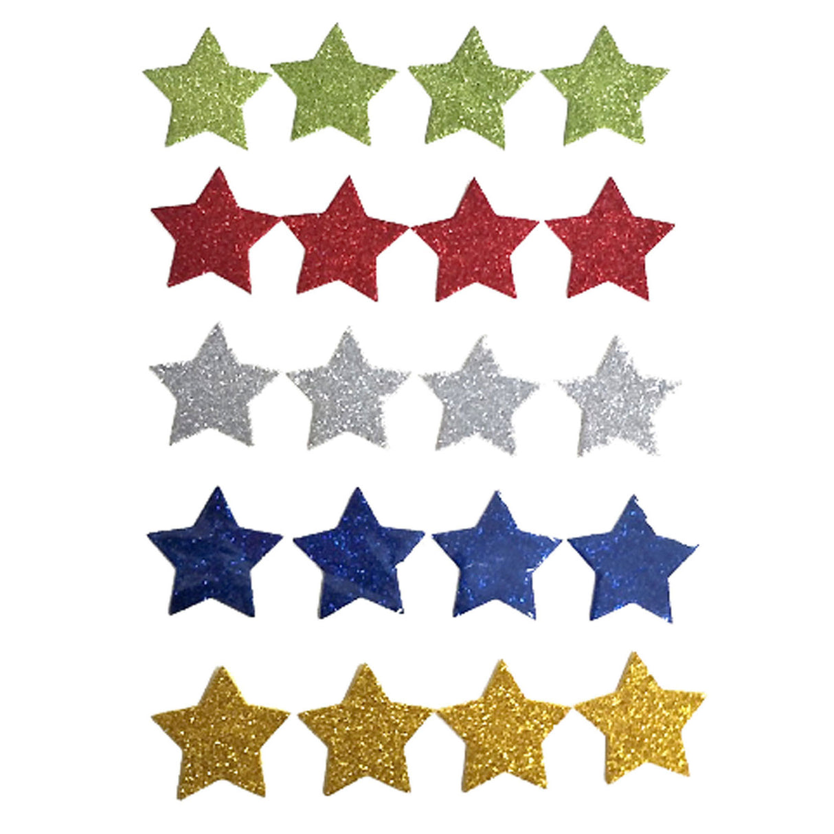Creat-it mousse mélange d'étoiles paillettes 54 pièces