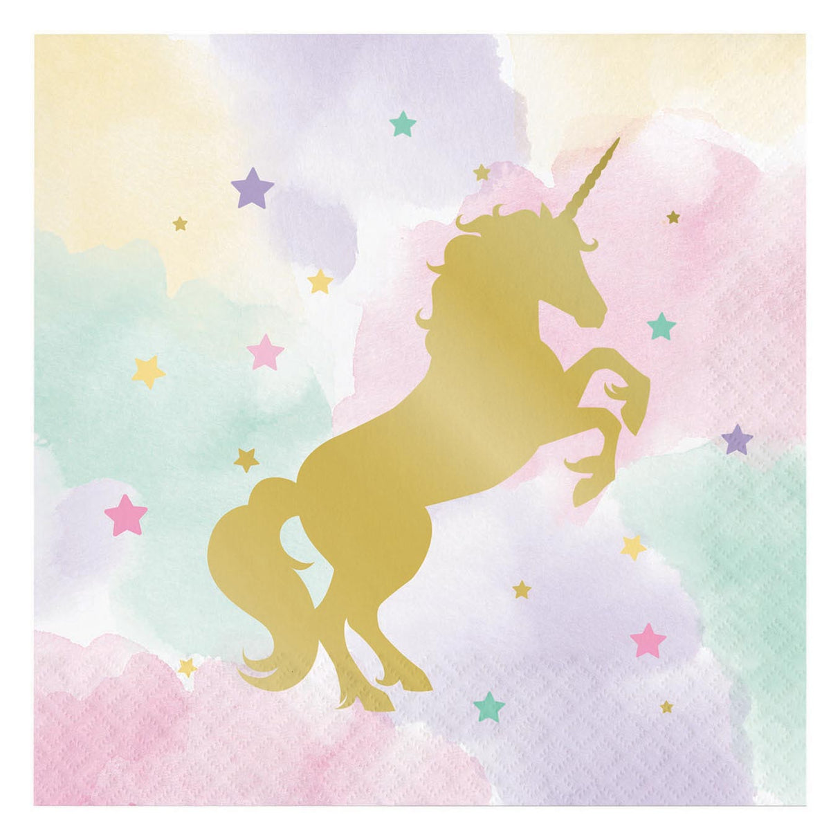 Serviettes Haza licorne barbe blanche, 16 pièces.