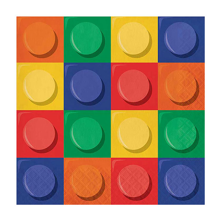 Serviettes blocs de construction Haza barbe blanche, 16 pcs.