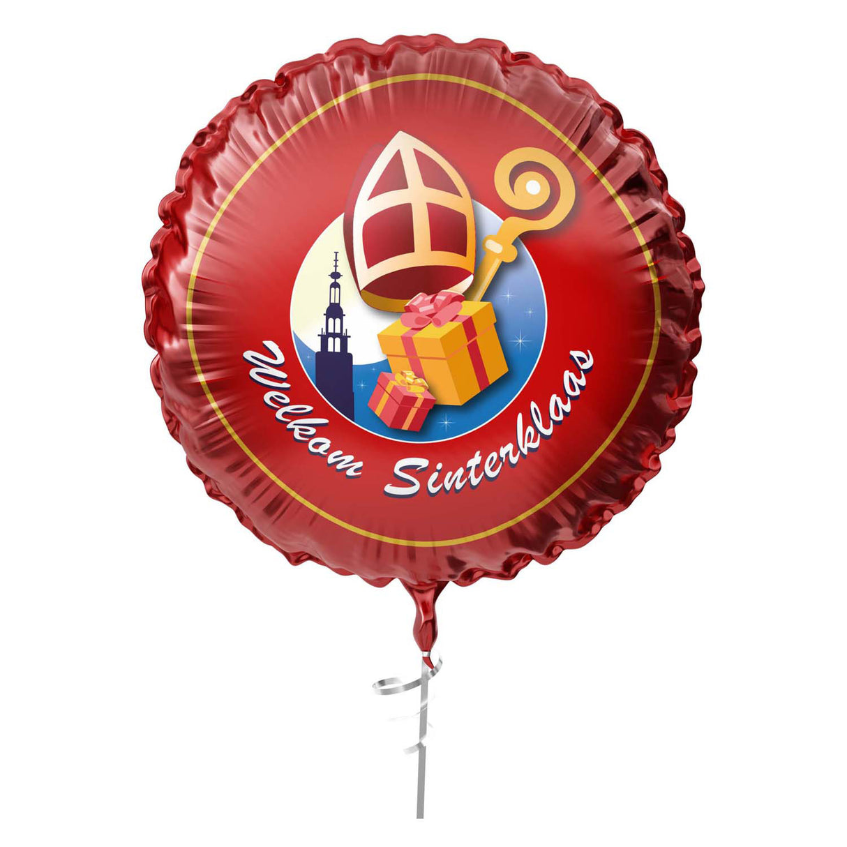 Ballon aluminium Haza Barbe Blanche bienvenue Sinterklaas