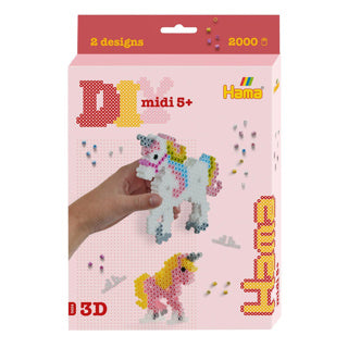 Hama perles à repasser Licorne 3D set 2000 pièces | 2 pièces
