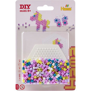 Hama perles thermocollantes rose mini set 450 pièces | 6 pièces