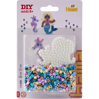 Hama perles thermocollantes sea aqua mini set 450 pièces