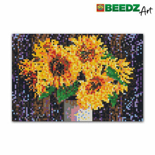 Ses beedz art : perles thermocollantes tournesols | 2 pièces