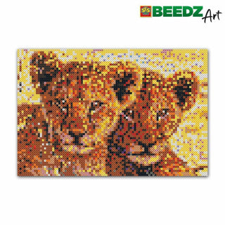 Ses creative beedz art perles thermocollantes lionceaux 30x45,5 cm 7000 pièces