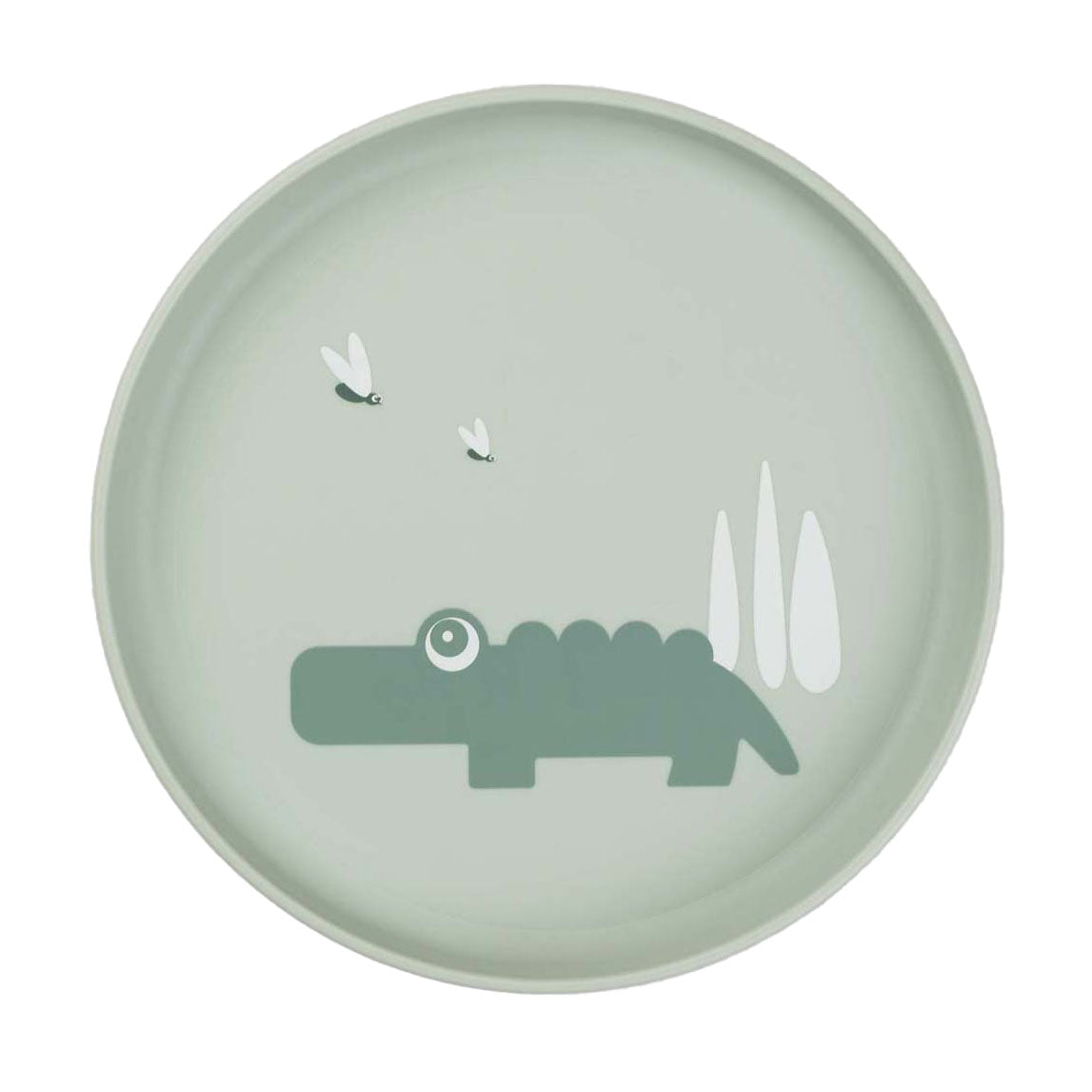 Assiette enfant Done by Deer croco vert