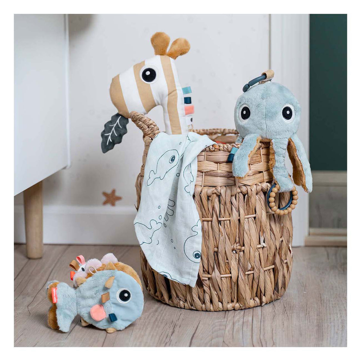 Réalisé par des cerfs, livre sensoriel pour bébé, amis de la mer