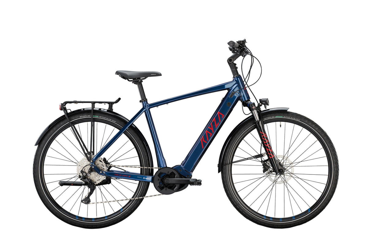 Vélo de trekking électrique Kayza talik dry 8 mod. 22 ebike talik dry 8 28 48 diam.10sp bleu rouge