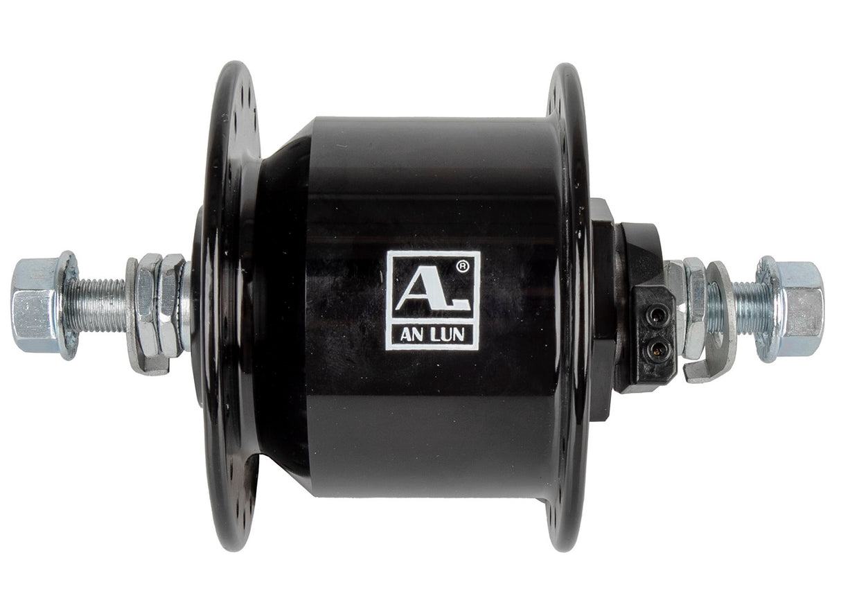 An lun anlun moyeu avant dynamo 36g shimano comp axe plein noir