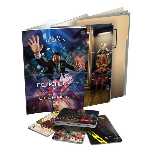 Tactic crime scene tokyo 2000 – jeu de société – jeu de crime – drame urbain complexe au Japon – enquête et déduction approfondies – série de scènes de crime – game storm studio – 1 ou plusieurs joueurs – à partir de 18 ans