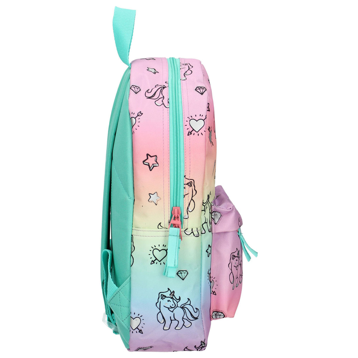 Sac à dos Milky Kiss arc-en-ciel et licornes