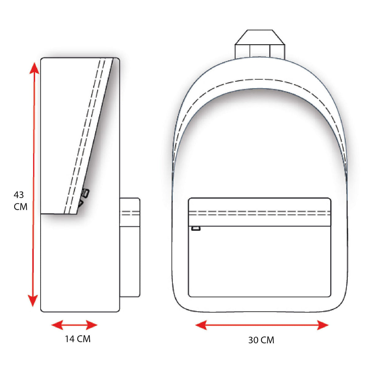 Vadobag sac à dos scooter the mad squad gris