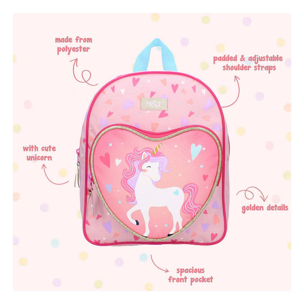 Vadobag sac à dos amusant happy go lucky licorne