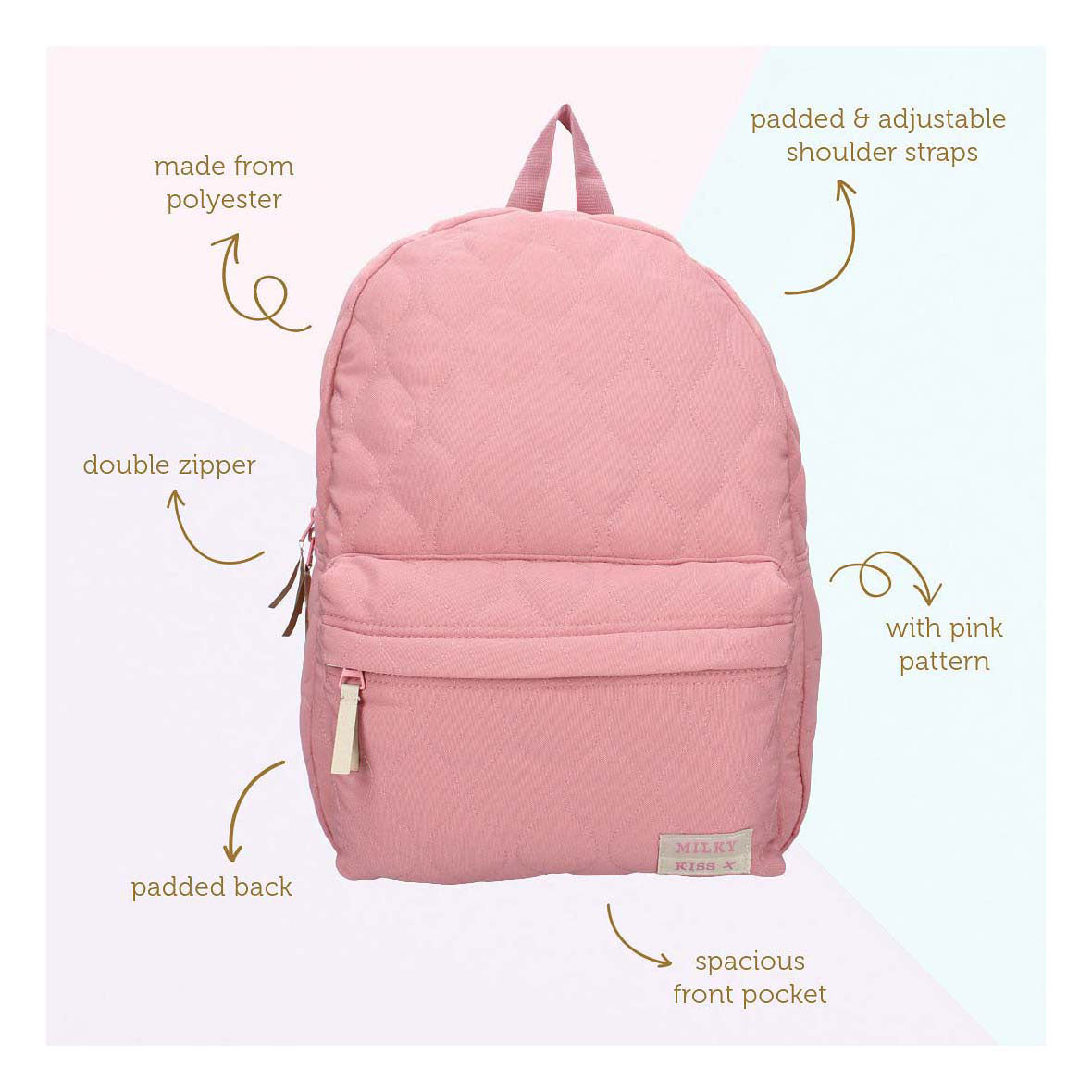 Sac à dos Milky Kiss Sweet Bliss Rose