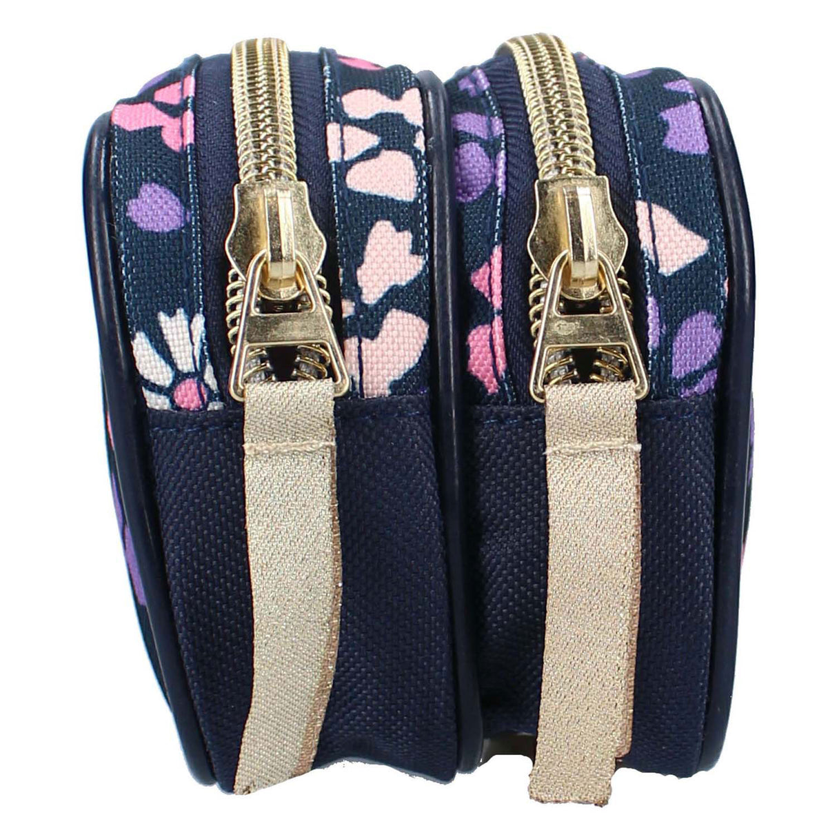 Trousse à crayons Milky Kiss fleurs sauvages - 9 x 22 x 8 cm - violet - fleurs