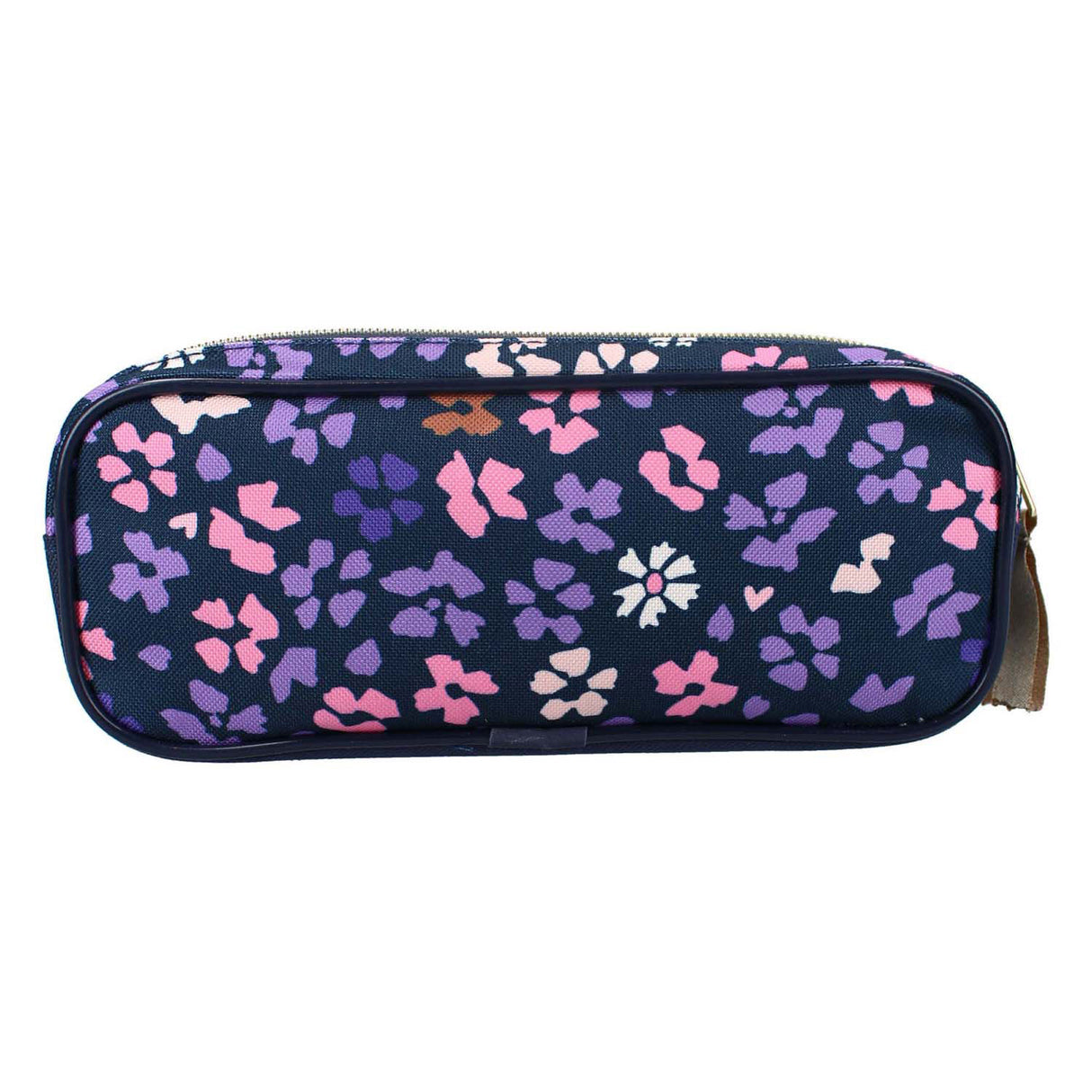 Trousse à crayons Milky Kiss fleurs sauvages - 9 x 22 x 8 cm - violet - fleurs