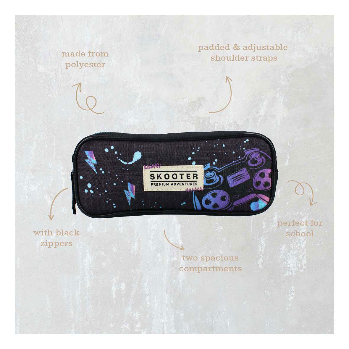 Vadobag skooter etui jeu face on