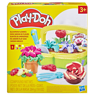 Coffret de jeu Play-doh fleurs fleuries - pâte à modeler - comprenant 5 pots