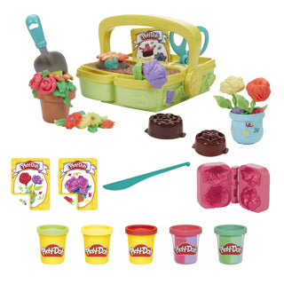 Coffret de jeu Play-doh fleurs fleuries - pâte à modeler - comprenant 5 pots
