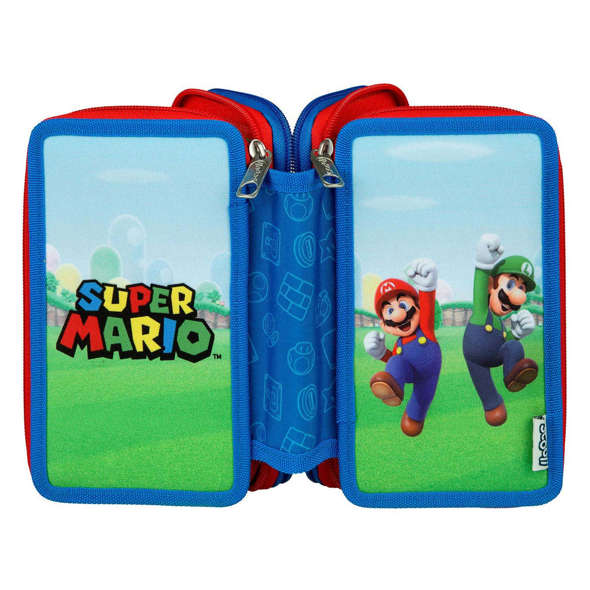 Trousse remplie 3 compartiments Undercover Super Mario