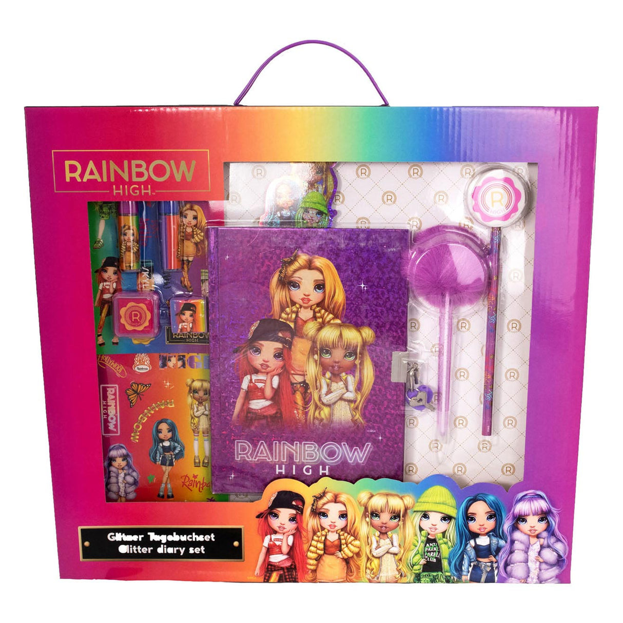 Ensemble de paillettes intime arc-en-ciel en ciel
